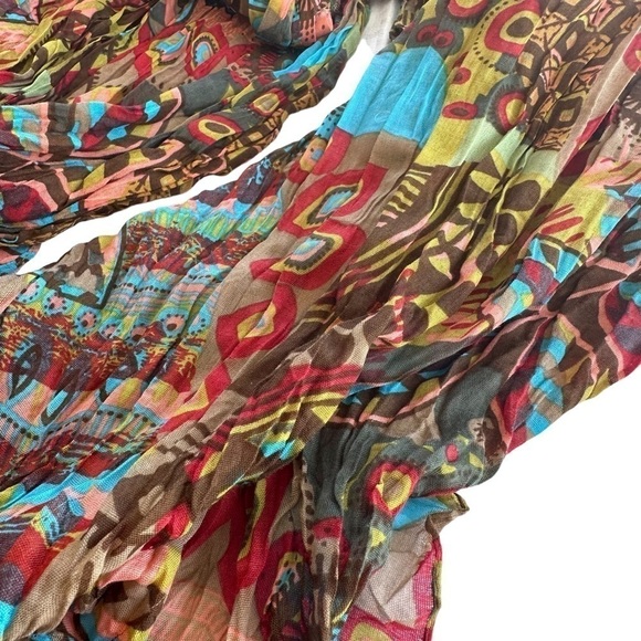 Aztec Colorful Oversized Huge Beach Scarf Wrap - Picture 6 of 7